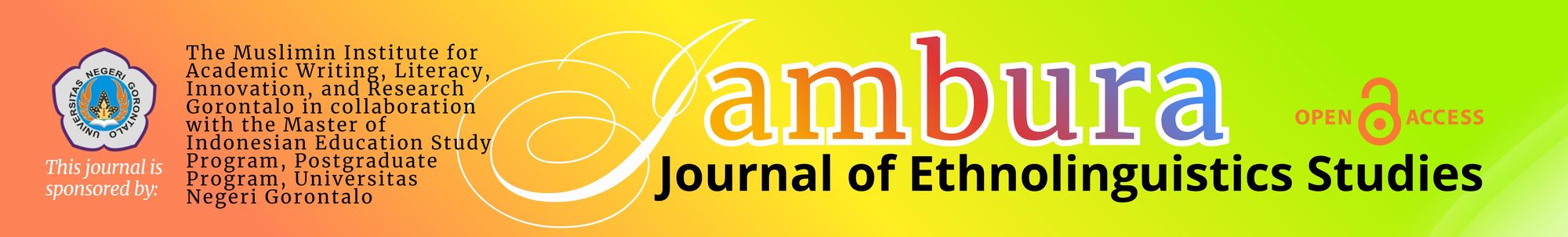 Jambura Journal of Ethnolinguistics Studies